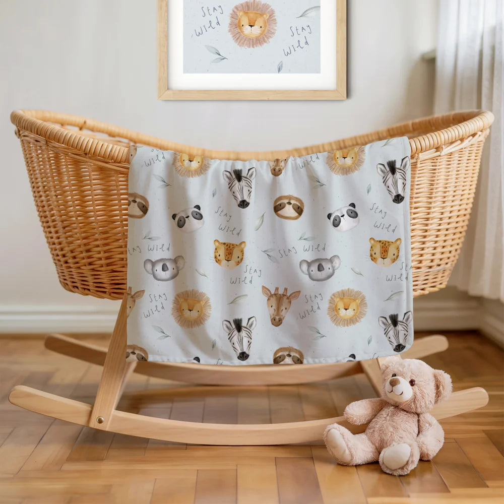 Σεντόνια Λίκνου Σετ Stay Wild από την εταιρεία Borea Home Textiles