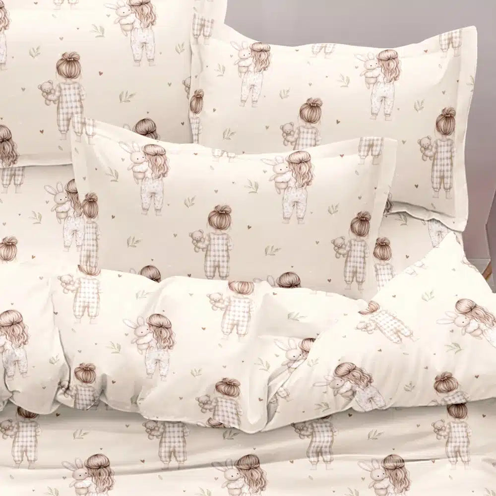 Σεντόνια Σετ Goodnight Moνό Ροζέ από την εταιρεία Borea Home Textiles