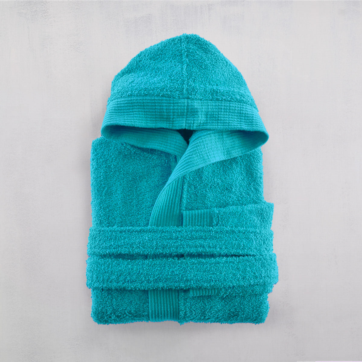 TWIST - Τυρκουάζ Μπουρνούζι παιδικό με κουκούλα 4 - 6 Τιρκουαζ 4 - 6 από την εταιρεία Rythmos Home