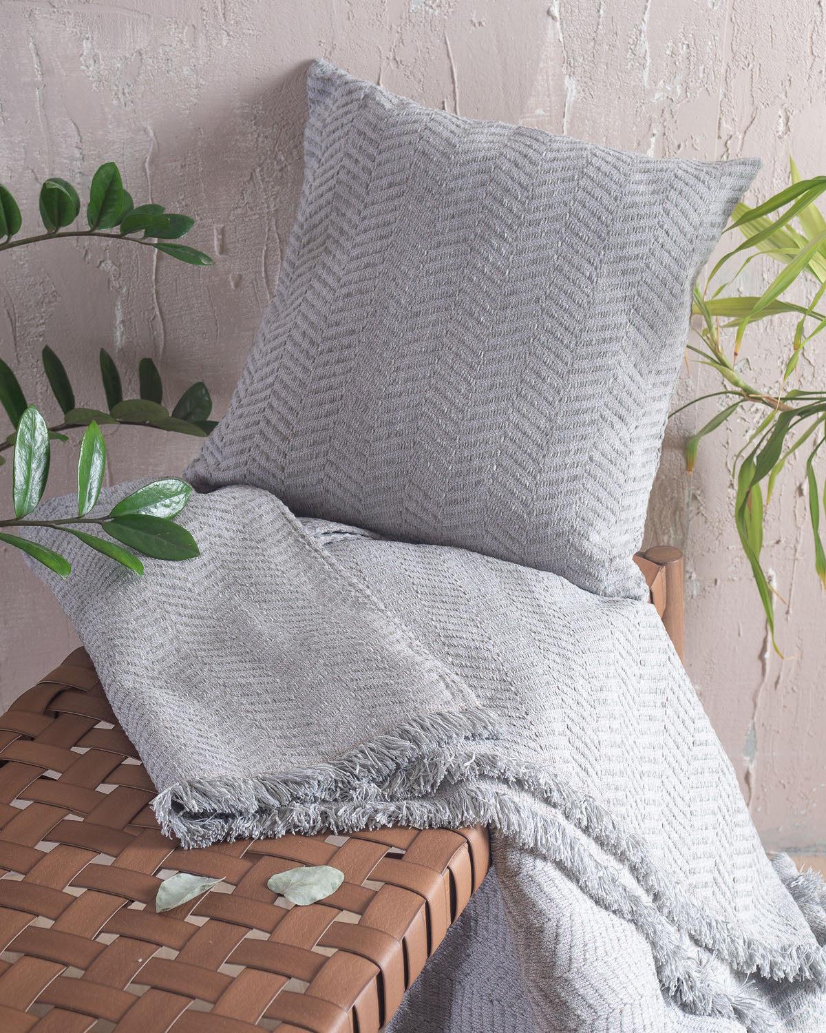 YARD Γκρι - Μαξιλαροθήκη από την εταιρεία Rythmos Home