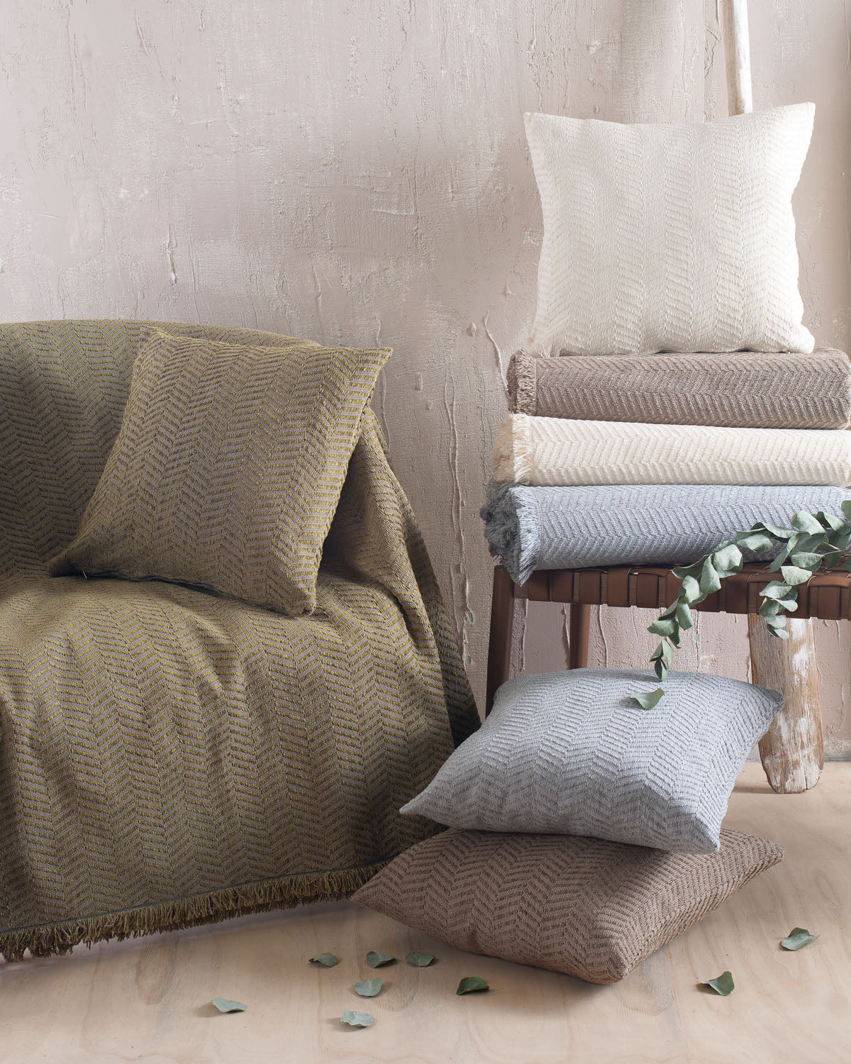 YARD Γκρι - Μαξιλαροθήκη από την εταιρεία Rythmos Home