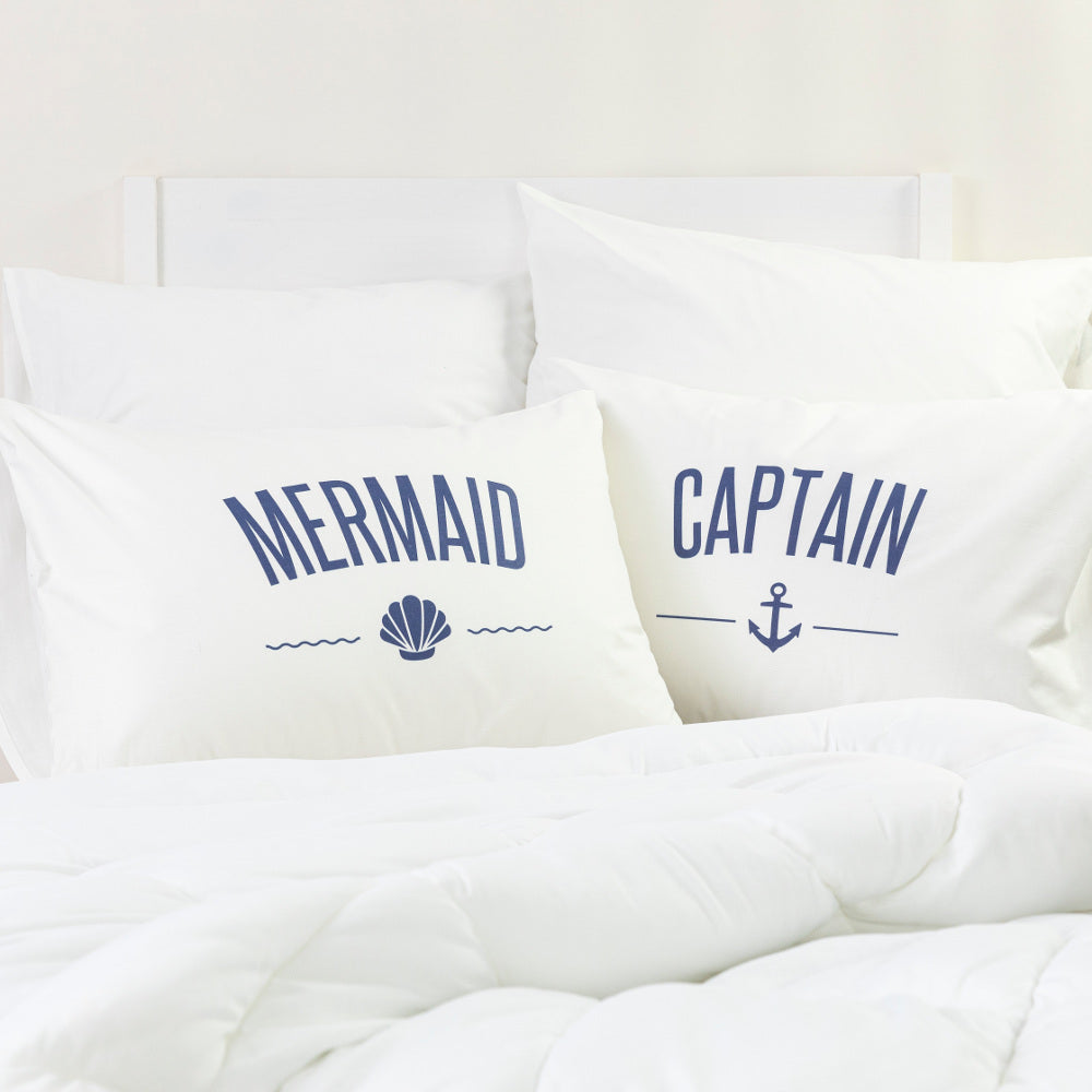 Ζεύγος Μαξιλαροθήκες Captain&Mermaid από την εταιρεία Borea Home Textiles