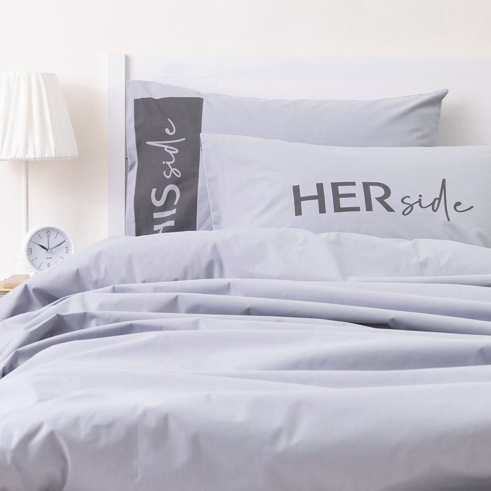 Ζεύγος Μαξιλαροθήκες His&Hers Side από την εταιρεία Borea Home Textiles